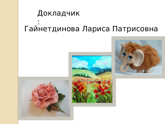 Докладчик: Гайнетдинова Лариса Патрисовна 