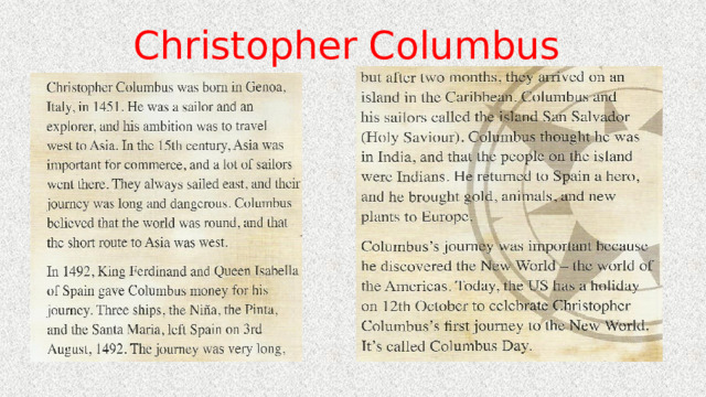 Christopher Columbus 