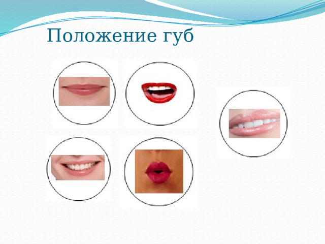 Положение губ 