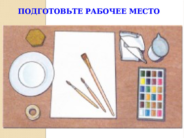 Подготовьте рабочее место 