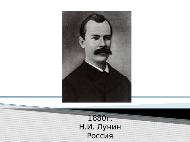 1880г.  Н.И. Лунин Россия 