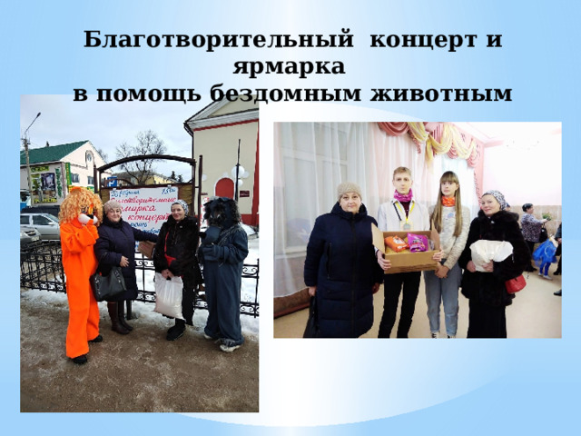 Благотворительный концерт и ярмарка в помощь бездомным животным 