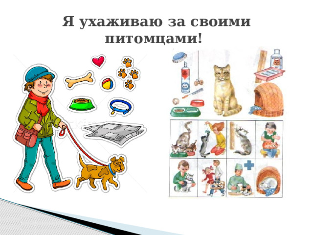 Я ухаживаю за своими питомцами! 