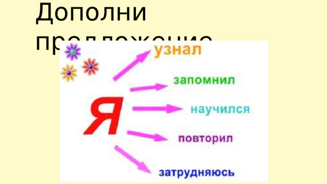Дополни предложение 