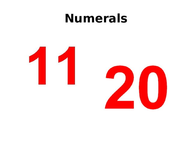 Numerals 