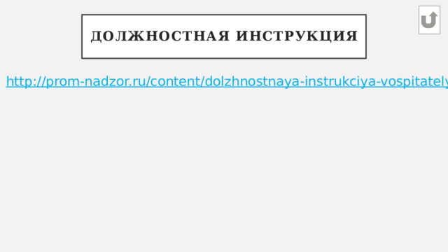 Должностная инструкция 