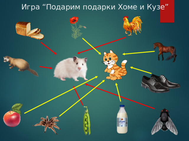 Игра “Подарим подарки Хоме и Кузе” 