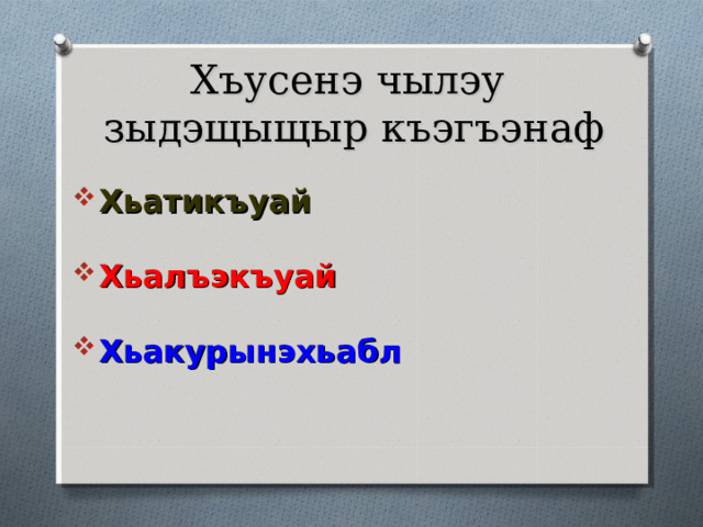 Андырхъое Хъусенэ  хэт щыща? Поэт, л I ыхъужъ  Ш I эныгъэлэжь  Зэол I 