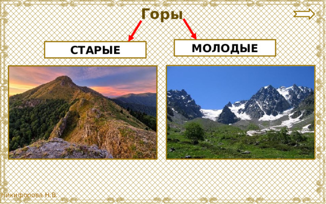 Горы МОЛОДЫЕ СТАРЫЕ 