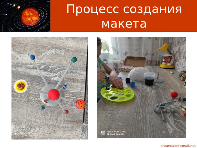 Процесс создания макета 