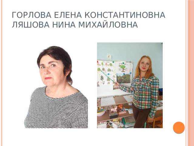 Горлова Елена Константиновна  Ляшова Нина Михайловна 
