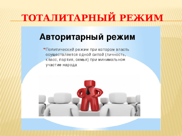 Тоталитарный  режим 
