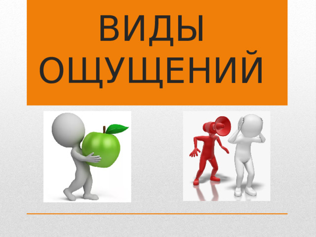 ВИДЫ ОЩУЩЕНИЙ 