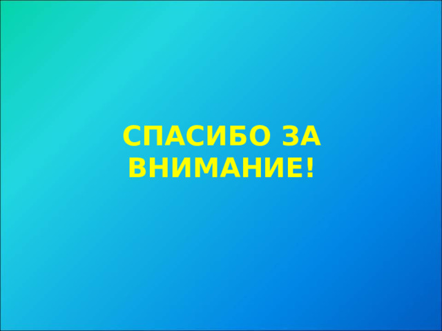 СПАСИБО ЗА ВНИМАНИЕ! 