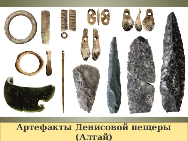 Артефакты Денисовой пещеры (Алтай) 