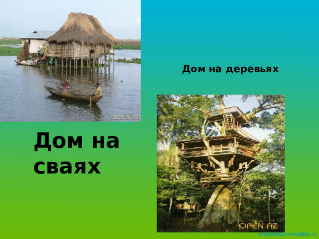  Дом на деревьях Дом на сваях 