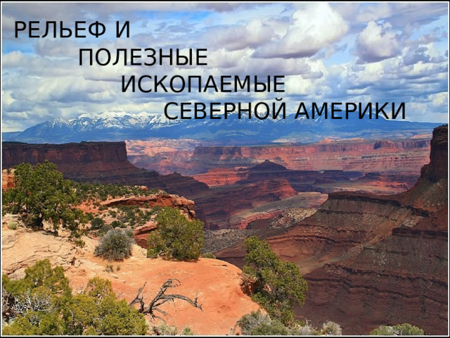 РЕЛЬЕФ  И ПОЛЕЗНЫЕ  ИСКОПАЕМЫЕ РЕЛЬЕФ И  ПОЛЕЗНЫЕ  ИСКОПАЕМЫЕ  СЕВЕРНОЙ АМЕРИКИ  
