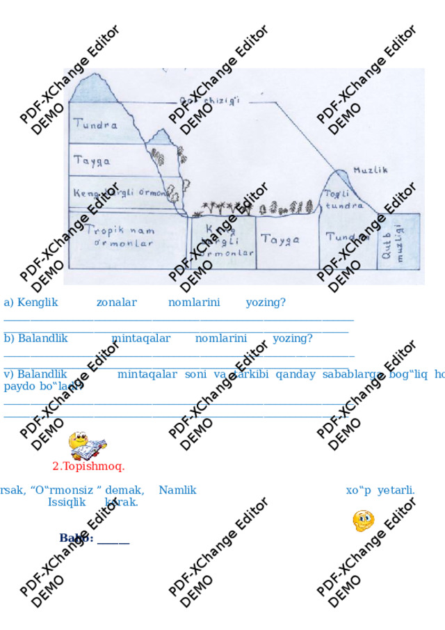 PDF-XChange Editor DEMO PDF-XChange Editor DEMO PDF-XChange Editor DEMO PDF-XChange Editor DEMO PDF-XChange Editor DEMO PDF-XChange Editor DEMO PDF-XChange Editor PDF-XChange Editor DEMO DEMO PDF-XChange Editor DEMO PDF-XChange Editor DEMO PDF-XChange Editor DEMO PDF-XChange Editor DEMO  a )  K e ng li k     z o n a l a r    n o m l a r i n i   y o z i ng ?  _____ __ _ __ _ __ _ __ _ __ _ __ _ __ _ __ _ __ _ __ _ _ _ __ _ __ _ __ _ __ _ __ _ __ _ __ _ __ _ __ _ _ _ _____ __ _ __ _ __ _ __ _ __ _ __ _ __ _ __ _ __ _ __ _ _ _ __ _ __ _ __ _ __ _ __ _ __ _ __ _ __ _ __ _ _  b )  B a l a n d li k   m i n t a q a l a r    n o m l a r i n i   y o z i ng ?  _____ __ _ __ _ __ _ __ _ __ _ __ _ __ _ __ _ __ _ __ _ _ _ __ _ __ _ __ _ __ _ _ __ __ _ __ _ __ _ __ _ _ _ _____ __ _ __ _ __ _ __ _ __ _ __ _ __ _ __ _ __ _ __ _ _ _ __ _ __ _ __ _ __ _ __ _ __ _ __ _ __ _ __ __ v )  B a l a n d li k     m i n t a q a l a r   so n i  v a   t a r k i b i   q a n d a y  s a b a b l a r g a bo g ‟ li q  h o l d a  p a y do  bo‟ l a d i ?  _____ __ _ __ _ __ _ __ _ __ _ __ _ __ _ __ _ __ _ __ _ _ _ __ _ __ _ __ _ __ _ __ _ __ _ __ _ __ _ __ _ _ _ _____ __ _ __ _ __ _ __ _ __ _ __ _ __ _ __ _ __ _ __ _ _ _ __ _ __ _ __ _ __ _ __ _ __ _ __ _ __ _ __ __  2 .Top i s h m oq.                  F i n c h a d a n o‟ g i r s a k , “O‟ r m o n s i z  ”  d e m a k ,   N a m li k    x o‟p   y e t a r li .                                                                          I ss i q li k    k e r a k . Ba h o :  _____ _     