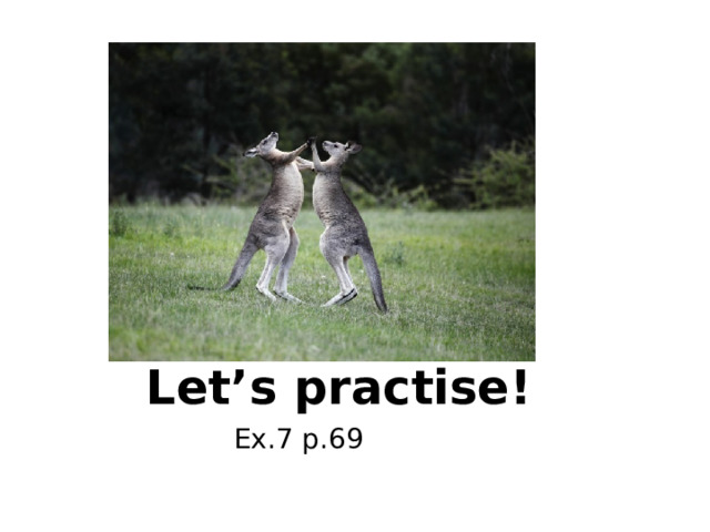 Let’s practise! Ex.7 p.69 