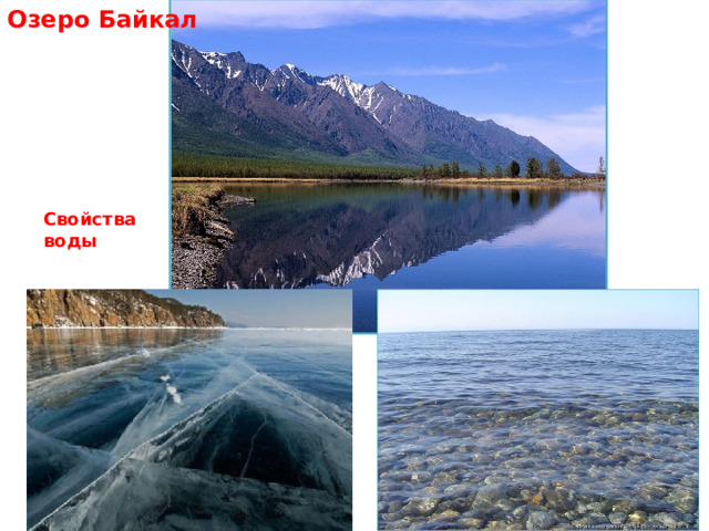 Озеро Байкал Свойства воды 