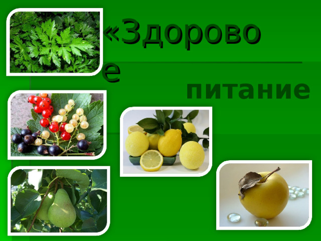«Здоровое питание» 