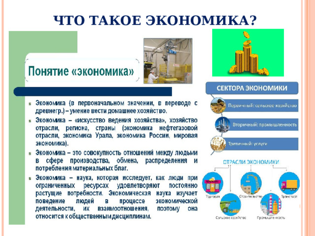 ЧТО ТАКОЕ ЭКОНОМИКА? * 