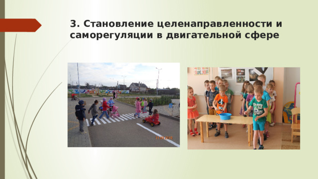 3. Становление целенаправленности и саморегуляции в двигательной сфере 