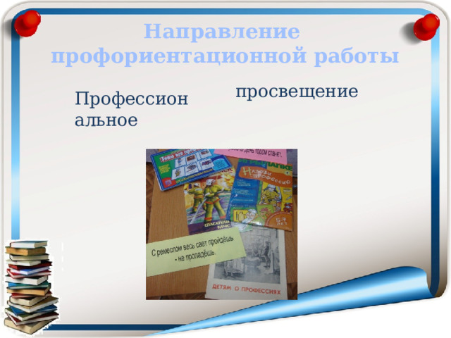 просвещение Направление профориентационной работы Профессиональное  