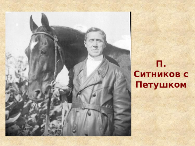 П. Ситников с Петушком 