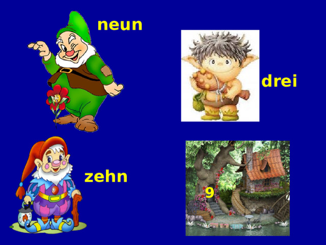 neun drei zehn 9 