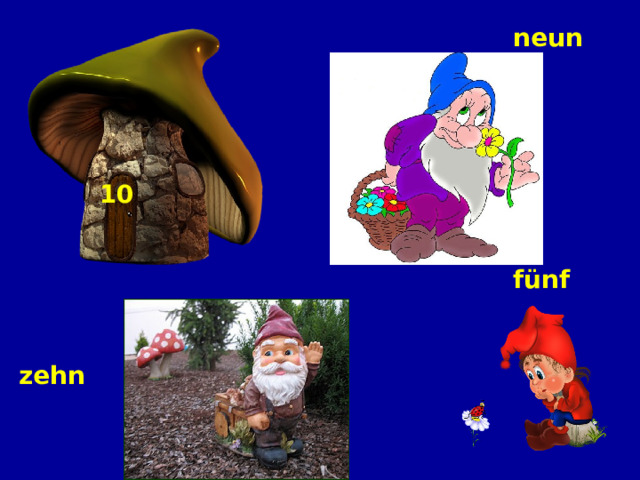 neun 10 fünf zehn 