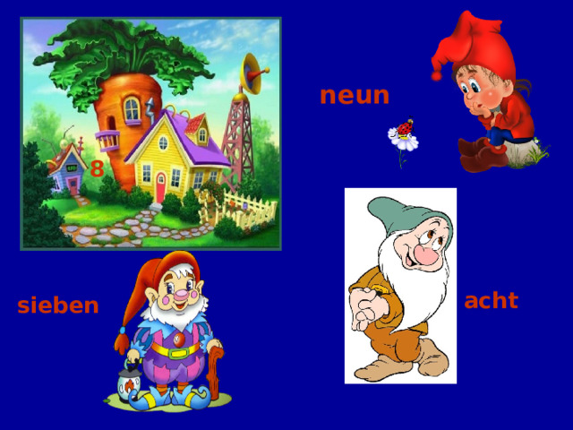 neun 8 acht sieben 