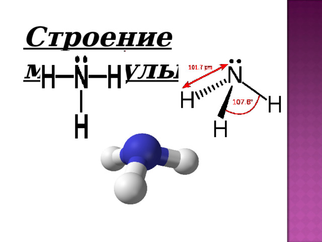 Строение молекулы 