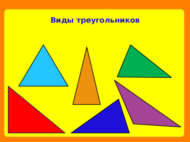 Виды треугольников 