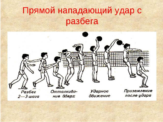 Техника выполнения отбивания мяча кулаком у сетки    Лучше расположить боком к сетке (правым при отбивании правой рукой), иногда и спиной.  Здесь важно рассчитать прыжок, что бы встретить мяч над сеткой. 