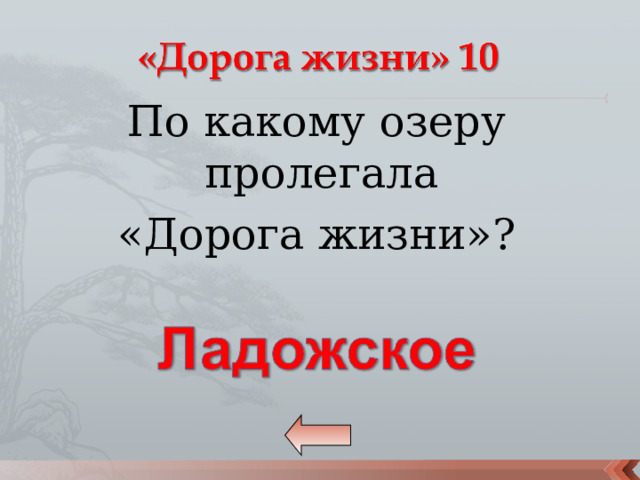 По какому озеру пролегала «Дорога жизни»? 