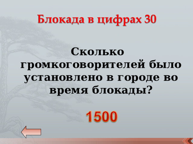 Сколько громкоговорителей было установлено в городе во время блокады? 