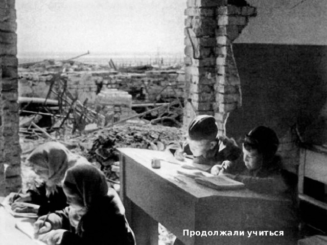 Продолжали учиться 