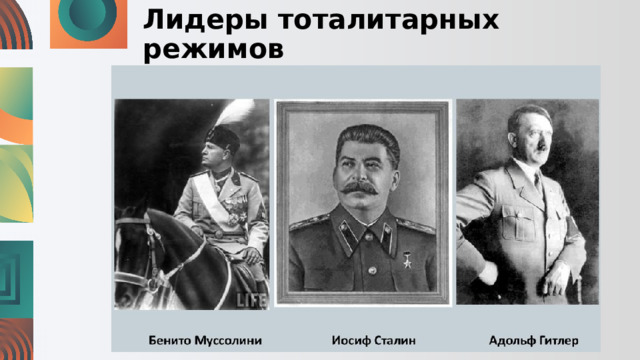Лидеры тоталитарных режимов 