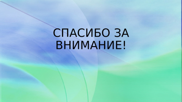 СПАСИБО ЗА ВНИМАНИЕ! 