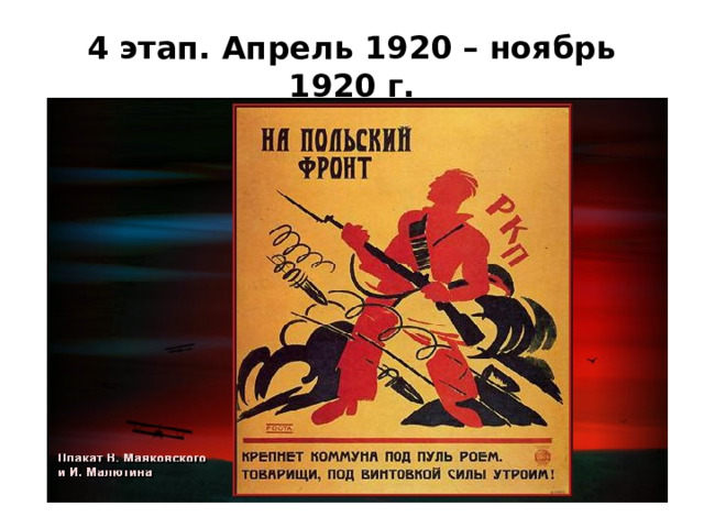 4 этап. Апрель 1920 – ноябрь 1920 г. 