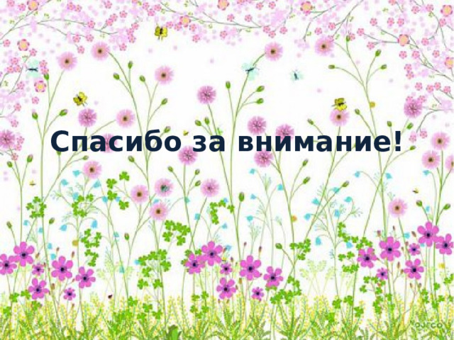 Спасибо за внимание! 