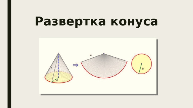 Развертка конуса 