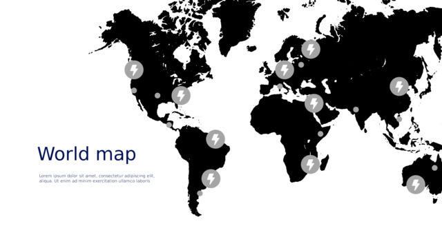 World map Lorem ipsum dolor sit amet, consectetur adipiscing elit, aliqua. Ut enim ad minim exercitation ullamco laboris 