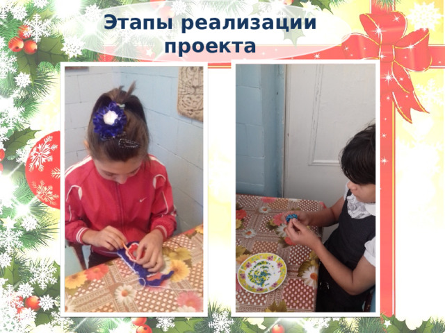   Этапы реализации проекта 