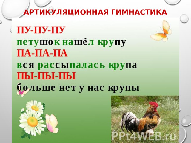 Артикуляционная гимнастика 