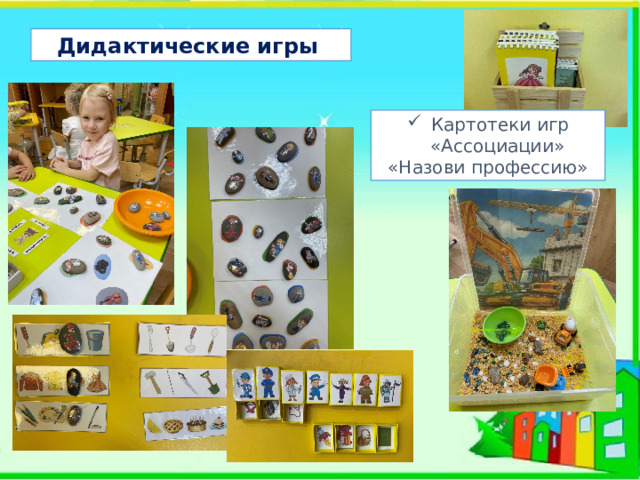 Дидактические игры Картотеки игр «Ассоциации» «Назови профессию» 