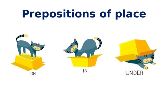 Prepositions of place 
