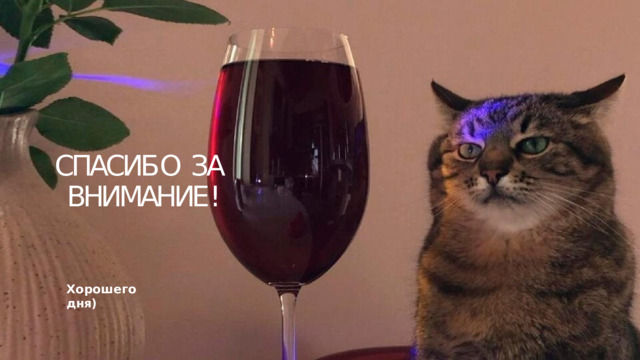 СПАСИБ О  ЗА ВНИМАНИЕ ! Хорошего  дня) 