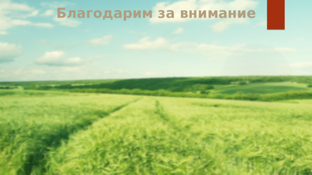 Благодарим за внимание   